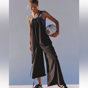 Free People FP Movement Path Finder One Piece Black Jumpsuit for Women